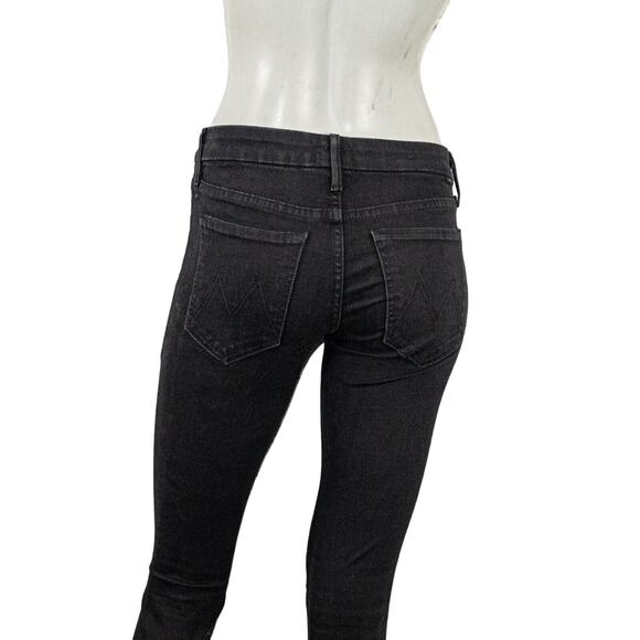 MOTHER denim Looker inside Zip Jeans Black Sheep Princess embroidered sz 26 - Picture 13 of 14